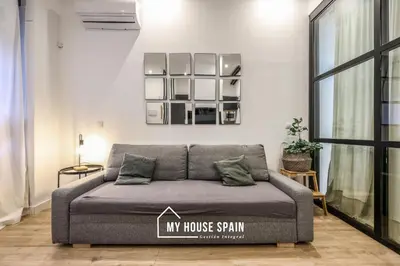 Zona de estar de MyHouseSpain - Acogedor apartamento cerca de Atocha II