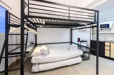 Cama o camas de una habitación en SMA1401 - Acogedor estudio en Ciudad Lineal - Alquiler temporal