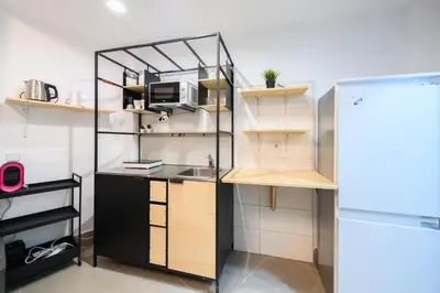 Una cocina o zona de cocina en SMA1401 - Acogedor estudio en Ciudad Lineal - Alquiler temporal