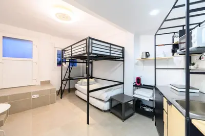 Cama o camas de una habitación en SMA1401 - Acogedor estudio en Ciudad Lineal - Alquiler temporal
