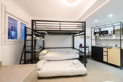 Cama o camas de una habitación en SMA1401 - Acogedor estudio en Ciudad Lineal - Alquiler temporal
