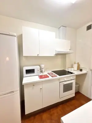 Una cocina o zona de cocina en Apartamento centro Madrid