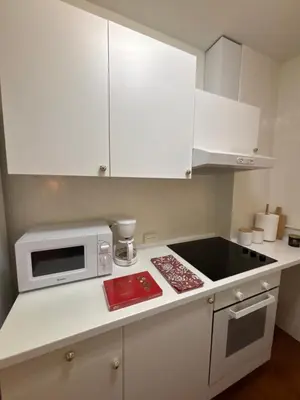 Una cocina o zona de cocina en Apartamento centro Madrid