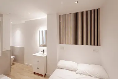 Cama o camas de una habitación en L32-Amazing apartment 5 min from Madrid Atocha Station