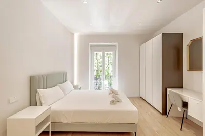 Cama o camas de una habitación en L32-Amazing apartment 5 min from Madrid Atocha Station