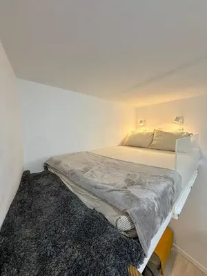 Cama o camas de una habitación en Studio in the Center of Madrid