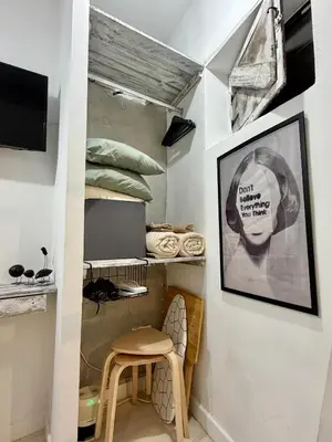 Una cocina o zona de cocina en Studio in the Center of Madrid