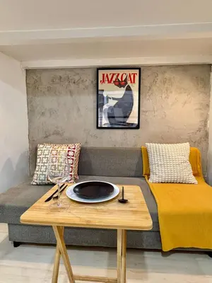 Zona de estar de Studio in the Center of Madrid