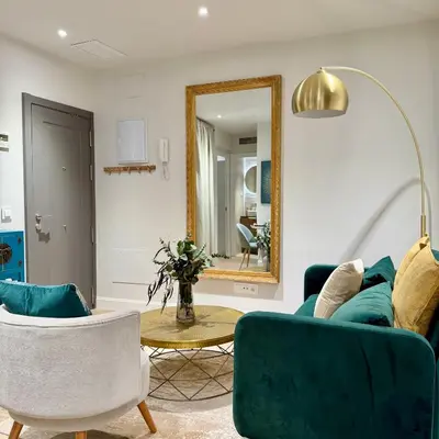 Zona de estar de Luxury apartment in downtown Madrid