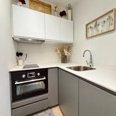 Una cocina o zona de cocina en Luxury apartment in downtown Madrid