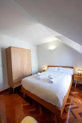 Cama o camas de una habitación en Amazing penthouse in downtown