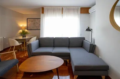 Zona de estar de Amazing penthouse in downtown
