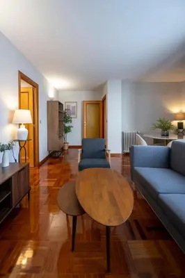 Zona de estar de Amazing penthouse in downtown