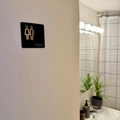 Un baño de Cozy apartment in the center