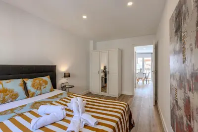 Cama o camas de una habitación en Bright and Fantastic 1H - Arganzuela Apartment B