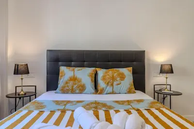 Cama o camas de una habitación en Bright and Fantastic 1H - Arganzuela Apartment B