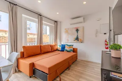 Zona de estar de Bright and Fantastic 1H - Arganzuela Apartment B