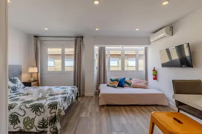 Cama o camas de una habitación en Bright and Fantastic Studio - Apartment Puerta Toledo C