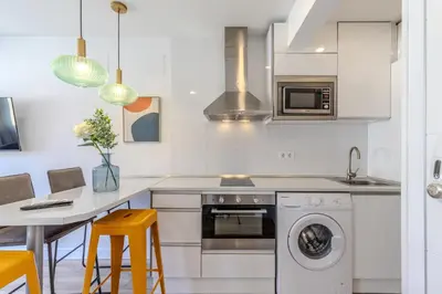 Una cocina o zona de cocina en Bright and Fantastic Studio - Apartment Puerta Toledo C