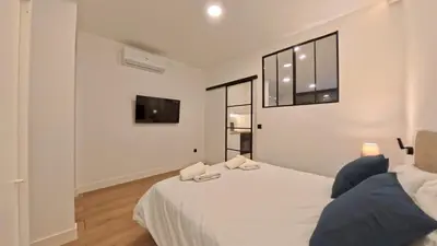 Cama o camas de una habitación en Style and Comfort in Latina, Home for 4