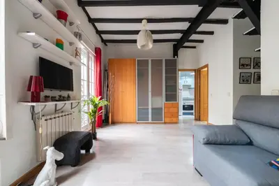 Una televisión o centro de entretenimiento en GuestReady - Bright apartment in Salamanca