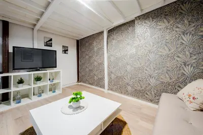 Una televisión o centro de entretenimiento en Luxury Apartment in Chamberí