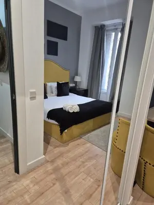 Cama o camas de una habitación en Habitación Plaza Zerolo B