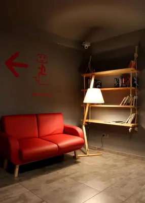 Zona de estar de Ok Hostel Madrid