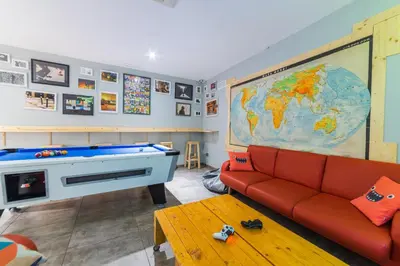 Zona de estar de Ok Hostel Madrid
