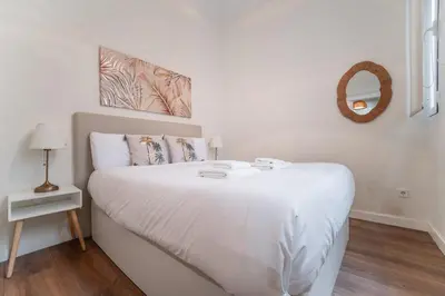 Cama o camas de una habitación en Modern comfortable -1 Bedroom 1Bath-Malasaña