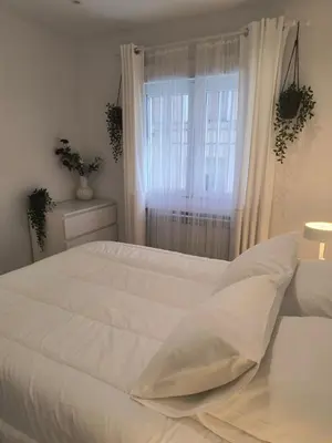 Cama o camas de una habitación en Para familias o grupo de amigos - BARRIO DE LAS LETRAS - MADRID CENTRO