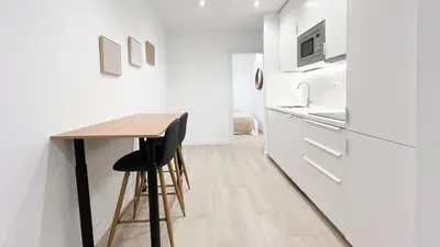 Una cocina o zona de cocina en Alamansa 110, Apartamento A