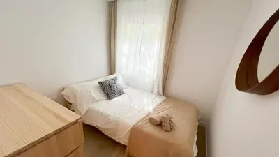 Cama o camas de una habitación en Alamansa 110, Apartamento A