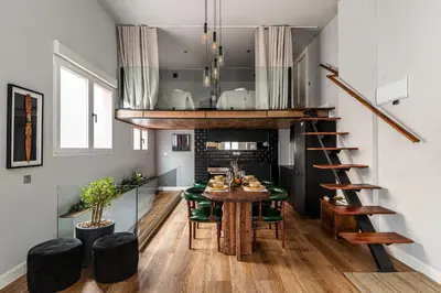 Una cocina o zona de cocina en Waou Madrid Rio I - Alquiler Corta Duración