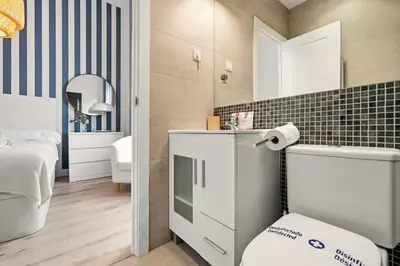 Cama o camas de una habitación en Gran Via Best Apartment