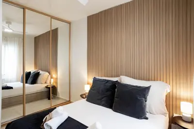 Cama o camas de una habitación en Premium apartment in Retiro Madrid
