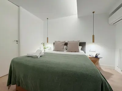 Cama o camas de una habitación en Habitación Puerta del Sol A