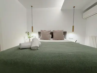 Cama o camas de una habitación en Habitación Puerta del Sol A