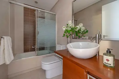 Un baño de Elegante apartamento en Barrio de Salamanca