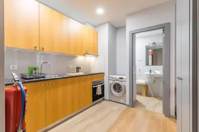 Una cocina o zona de cocina en Heima Dreams en las Letras. Alquiler temporal