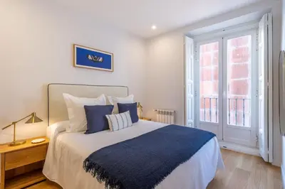 Cama o camas de una habitación en Elegant Apartment in Las Letras