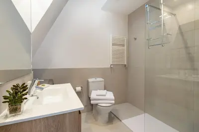 Un baño de Charming Attic with Terrace in Las Letras