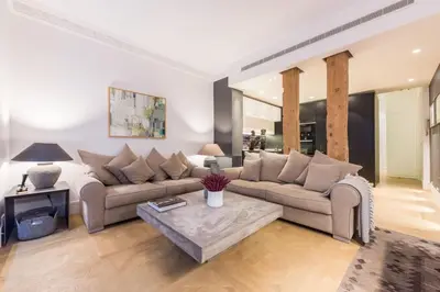 Zona de estar de Spectacular 3-Bed Apartment in Central Madrid