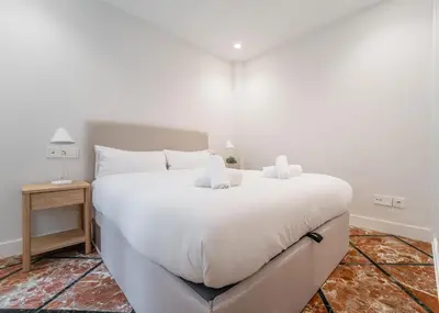 Cama o camas de una habitación en Modern bright - 1Bedroom 1Bath-Malasaña