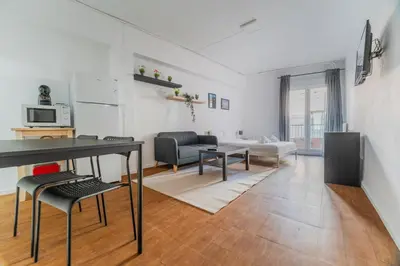 Una cocina o zona de cocina en Comfortable central studio - Malasaña