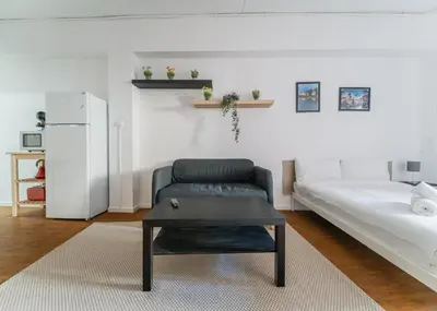 Cama o camas de una habitación en Comfortable central studio - Malasaña
