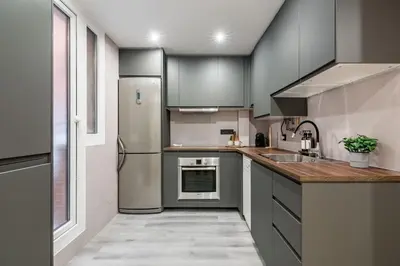 Una cocina o zona de cocina en Nova City Apartment - Next to Atocha Station