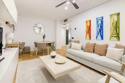 Zona de estar de Nova City Apartment - Next to Atocha Station