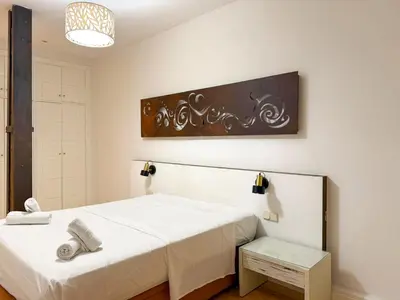 Cama o camas de una habitación en Fuencarral Grand Luxury Apartment