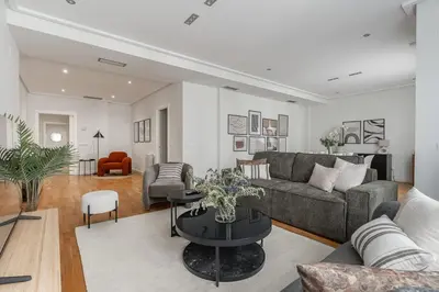 Zona de estar de Stunning spacious -3Bdr 25Baths -Salamanca